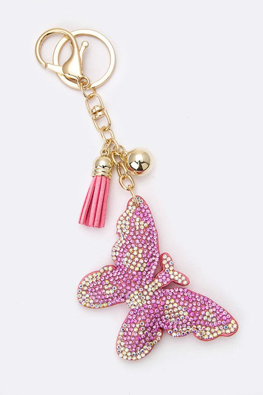 Crystal Butterfly Key Chain