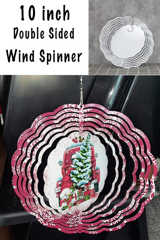 Tis The Season Floral Football Wind Spinner