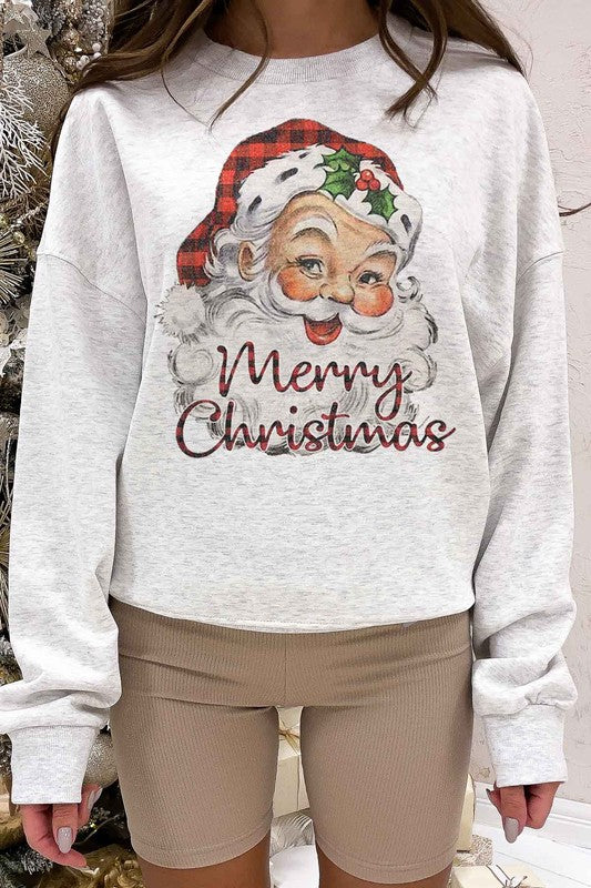 Merry Christmas Santa Graphic Sweatshirt