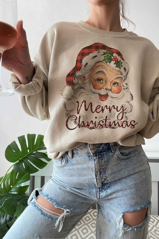 Merry Christmas Santa Graphic Sweatshirt