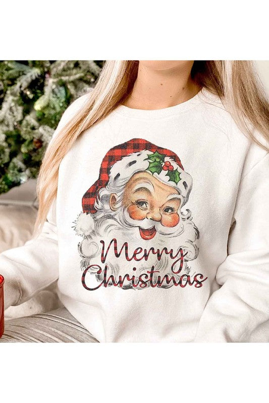 Merry Christmas Santa Graphic Sweatshirt