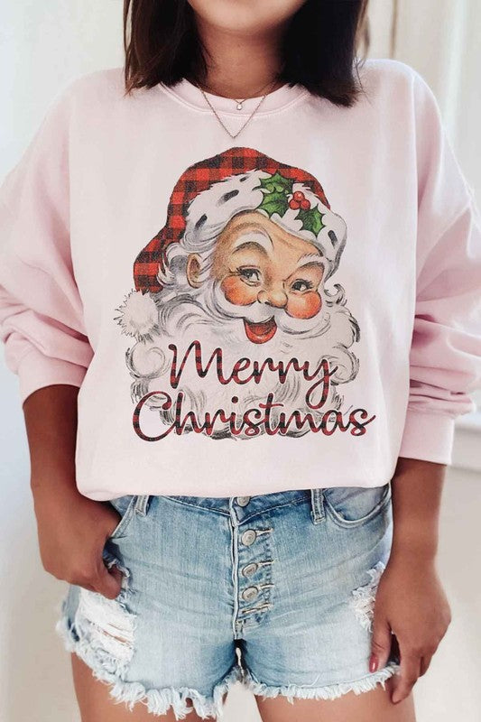 Merry Christmas Santa Graphic Sweatshirt