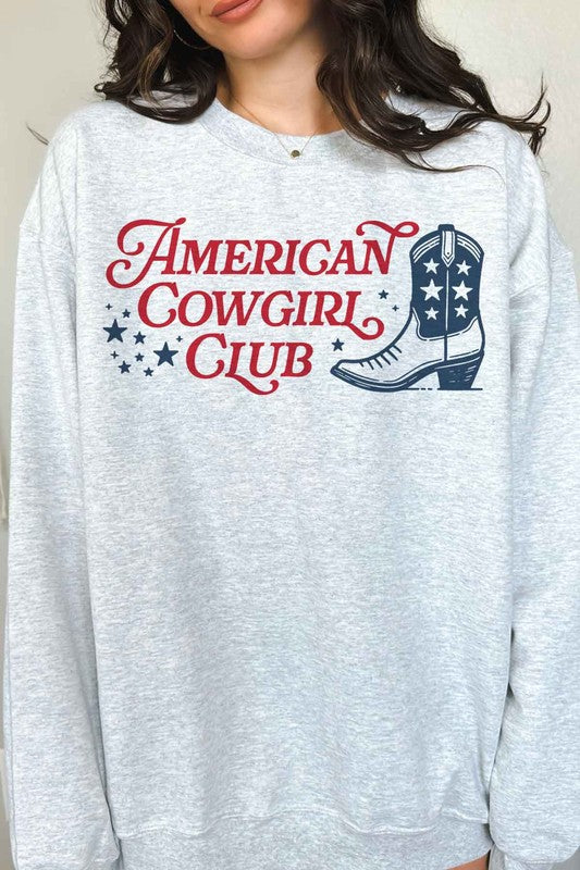 AMERICAN COWGIRL CLUB GRAPHIC SWEATSHIRT