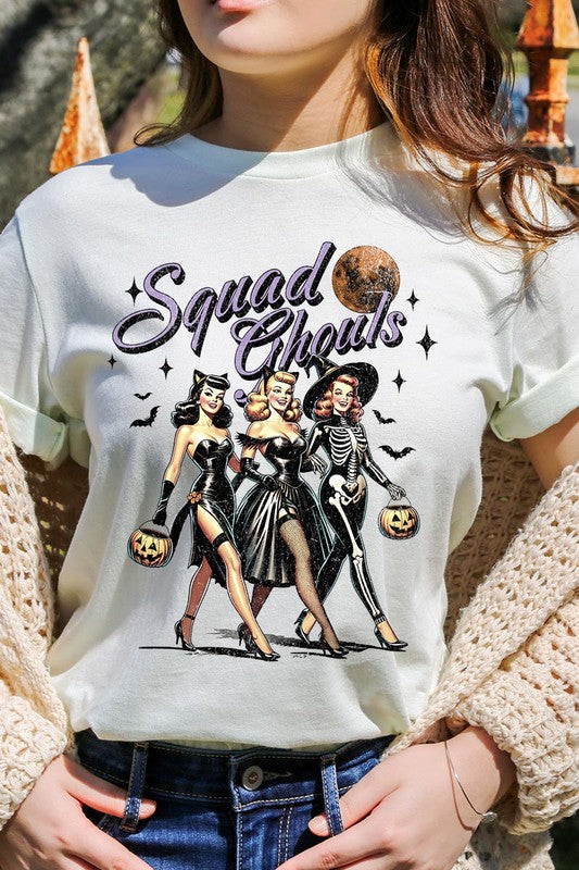 Halloween Squad Ghouls Graphic T Shirts