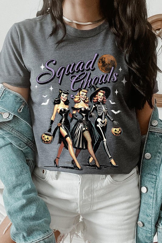 Halloween Squad Ghouls Graphic T Shirts