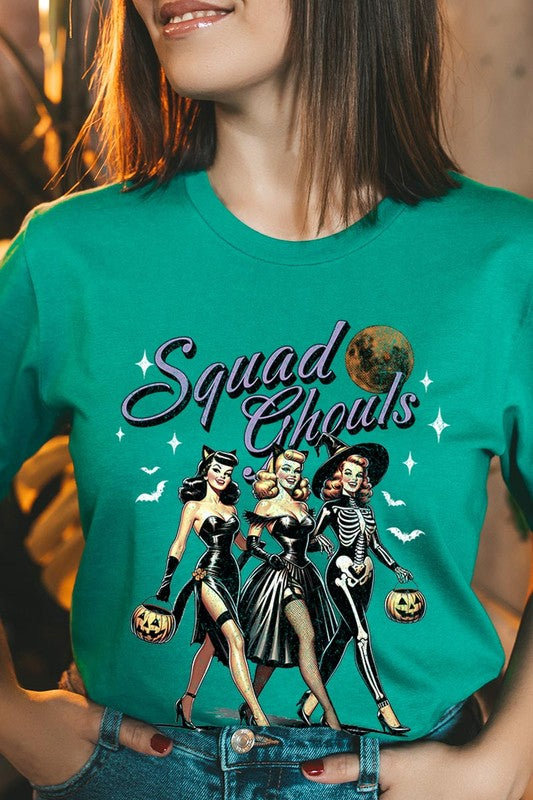 Halloween Squad Ghouls Graphic T Shirts