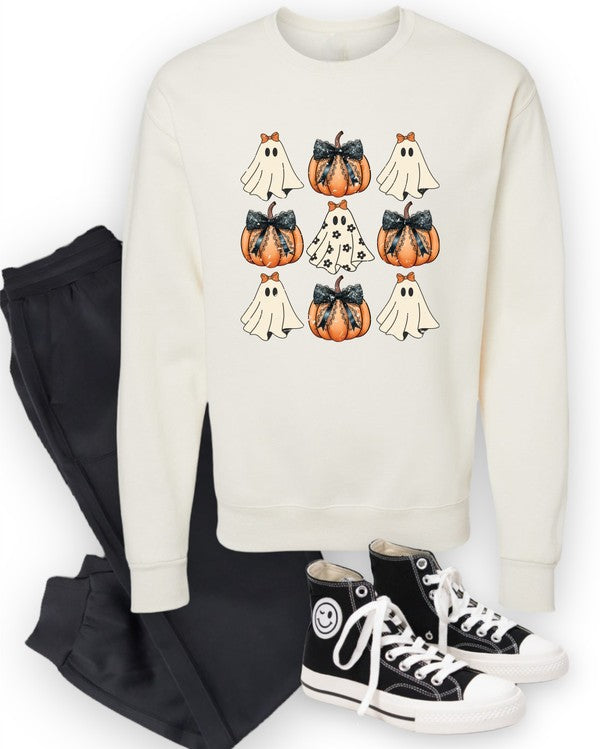 Halloween Ghost Coquette Graphic Sweatshirt