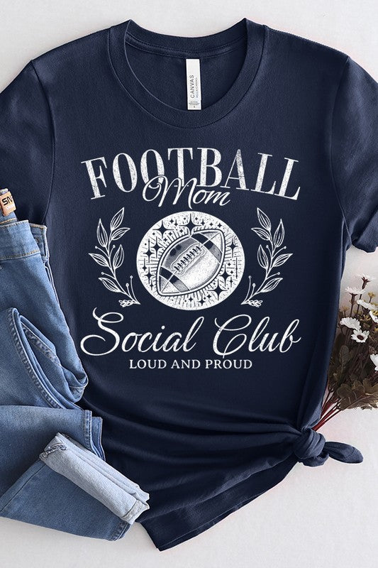 Game Day Football Mom Social Club Graphic Tee