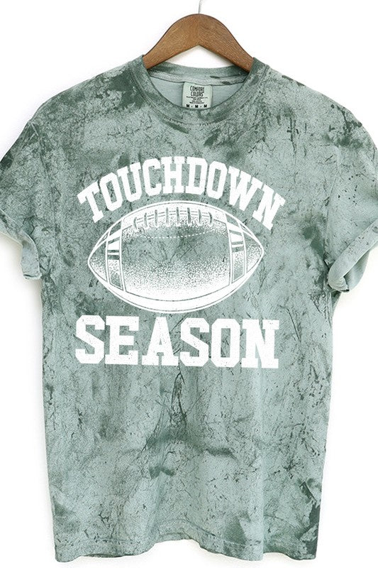 Game Day Touchdown Leopard Block Graphic Tee