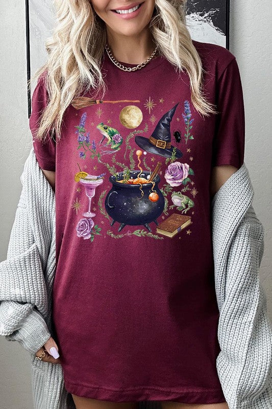 Halloween Witch Collage Graphic Tee