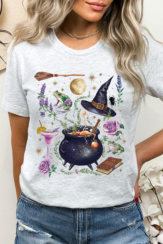 Halloween Witch Collage Graphic Tee