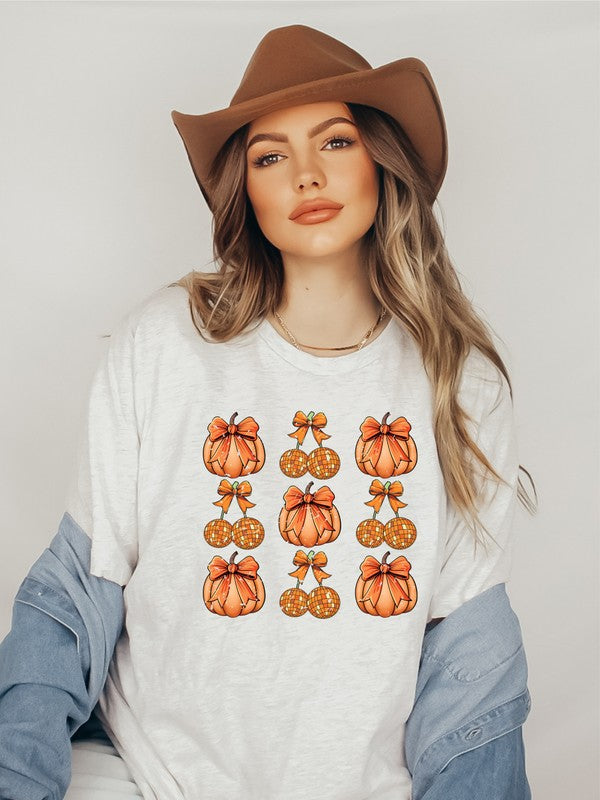 Halloween Pumpkin Coquette Disco Cherry Graphic