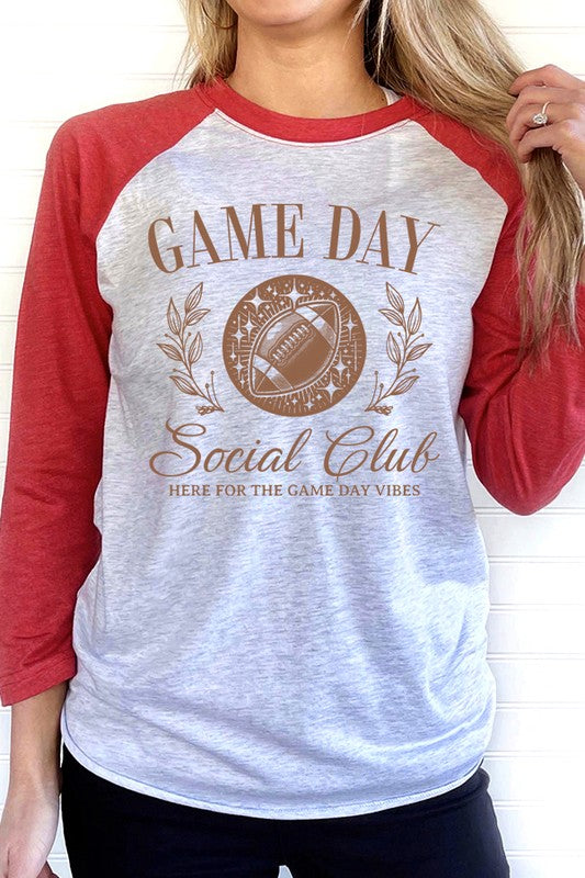 Game Day Social Club Graphic Raglan