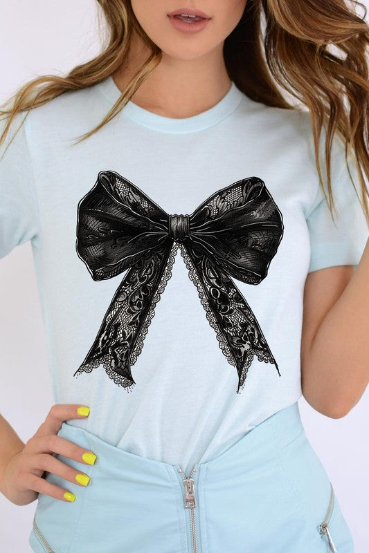 Halloween Gothic Coquette bow Graphic Tee