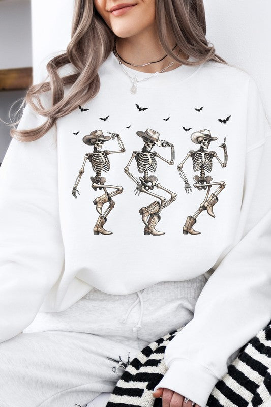 Western Halloween Cowboy Skeletons Sweatshirt