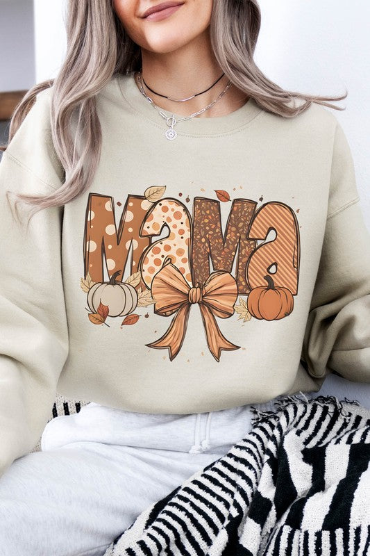 Fall Mama Autumn Coquette Pumpkin Vibes Sweatshirt