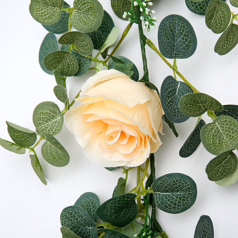 Artificial Eucalyptus with Rose