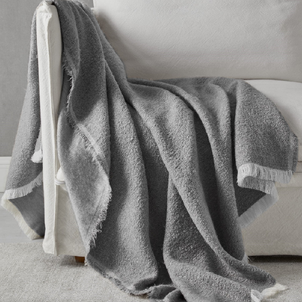 Natural Silk Light Luxury Cashmere & Wool Throw Blanket