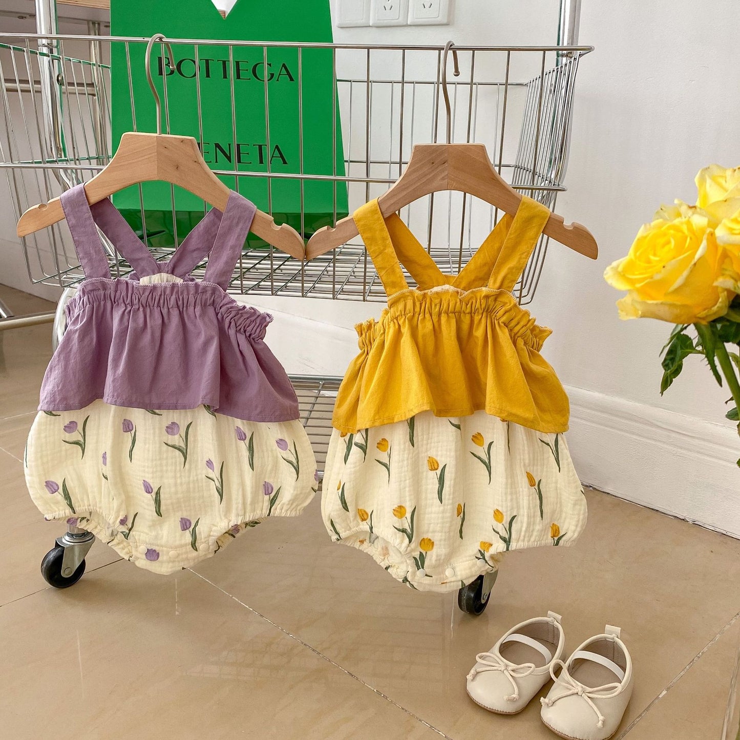 Baby Sleeveless Printed Sleeveless Jumpsuit