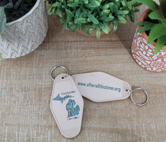 Explorer Vintage Hotel Keychain